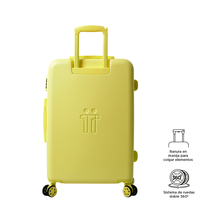 Maleta de 23 Kg 360 Bazy+ Mediana Amarillo