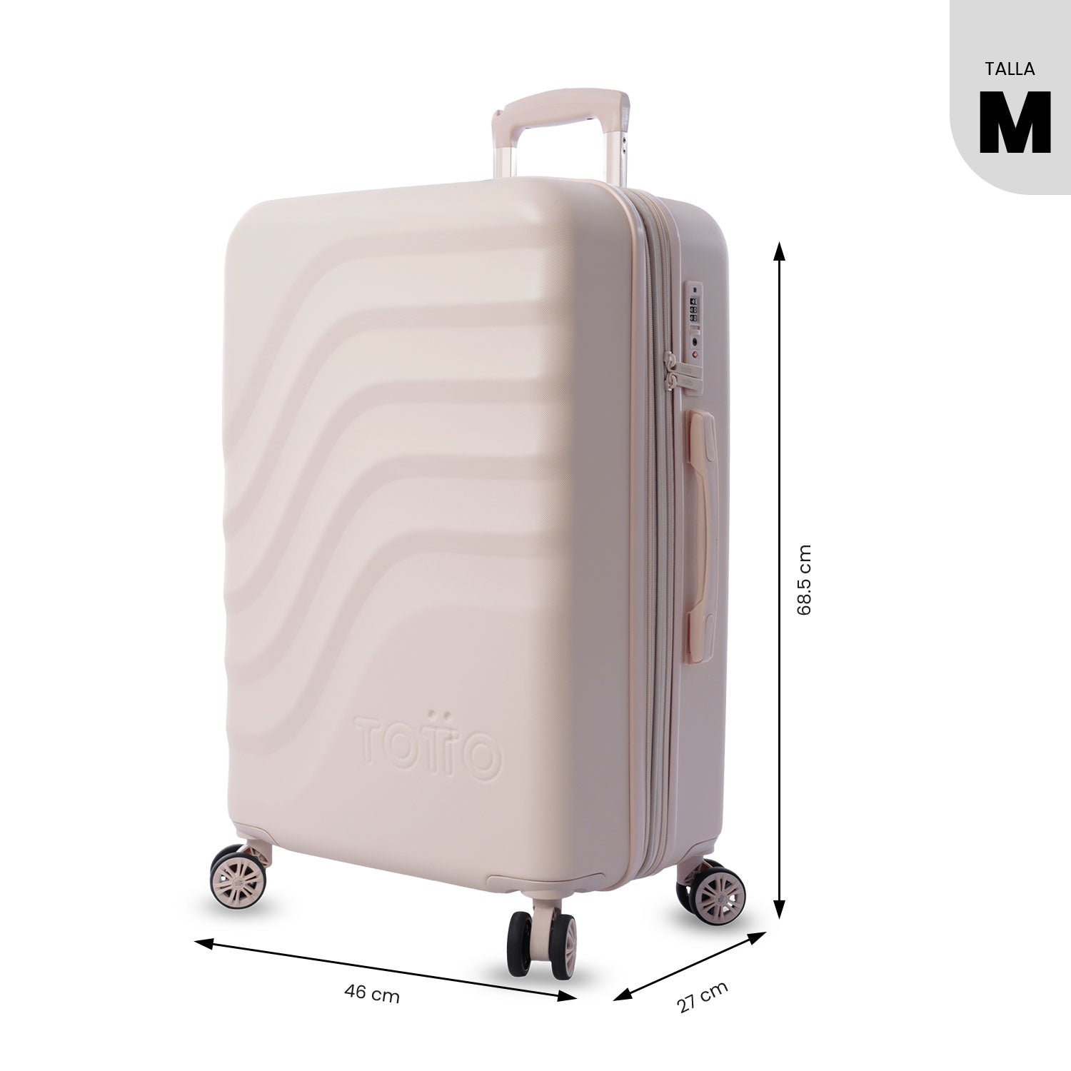 'Maleta de Viaje Mediana 360 Bazy+ 2.0 Rosada