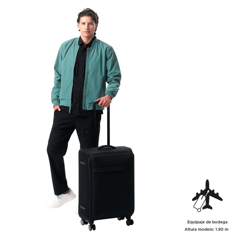 Maleta de 23 Kg 360 Canvas Mediana Gris