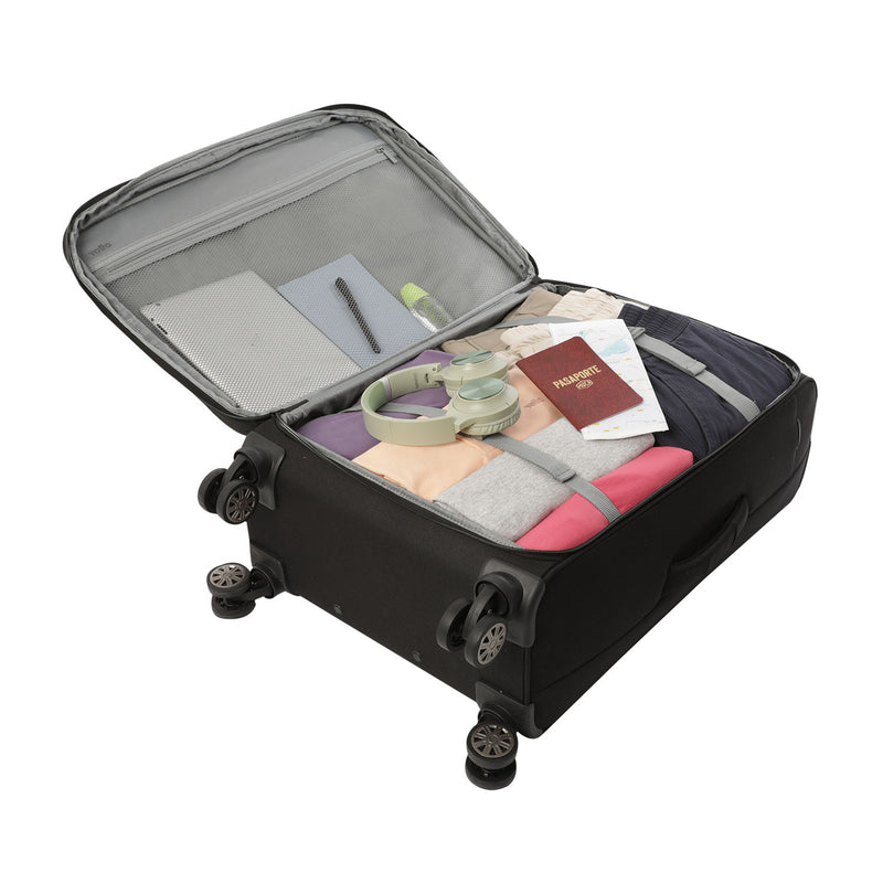 Maleta de 23 Kg 360 Canvas Mediana Gris