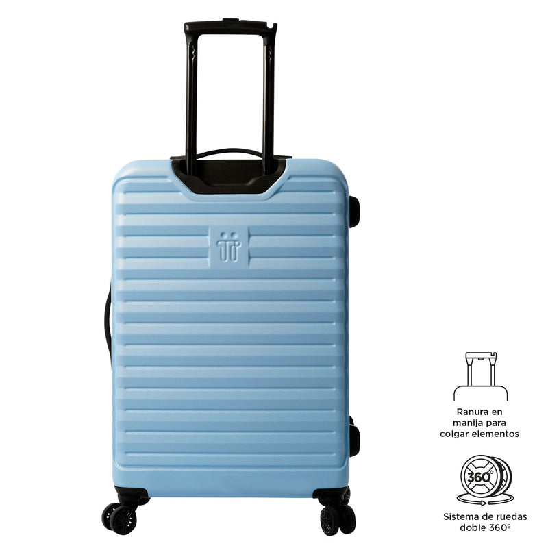 Maleta de 23 Kg 360 Helios Mediana Rosasda