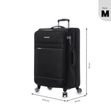 Maleta de Viaje Mediana 360 Liviana Negra