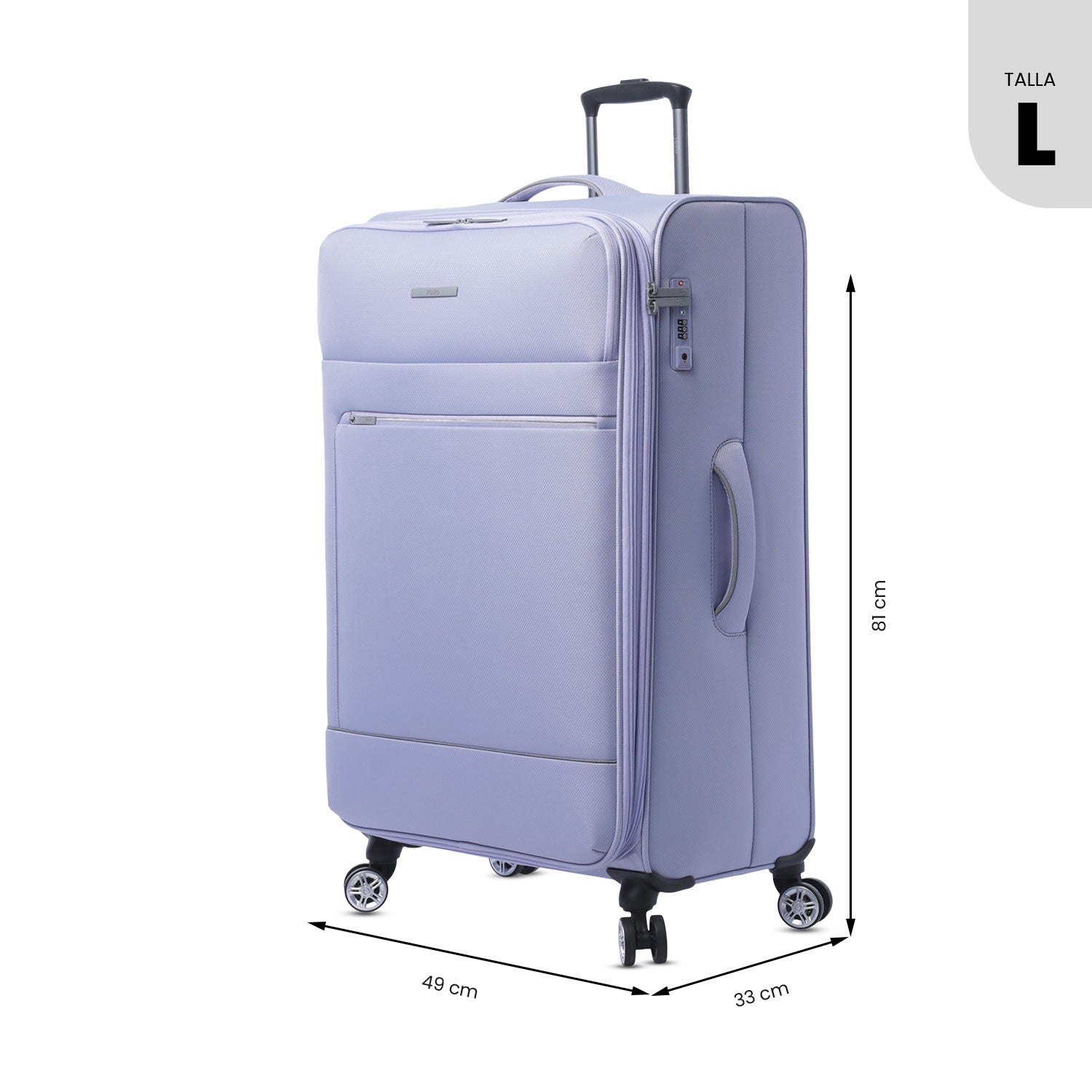 'Maleta de Viaje 23 Kg 360 Liviana Bodega grande Morada
