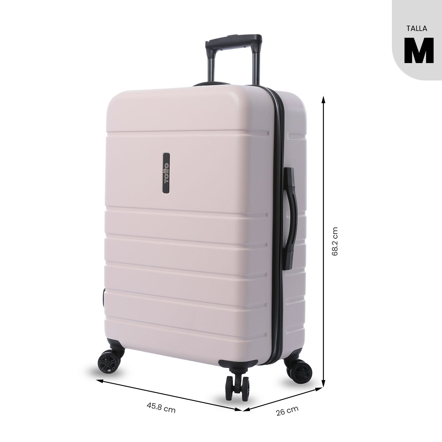 'Maleta de Viaje Mediana 360 Prop Rosada