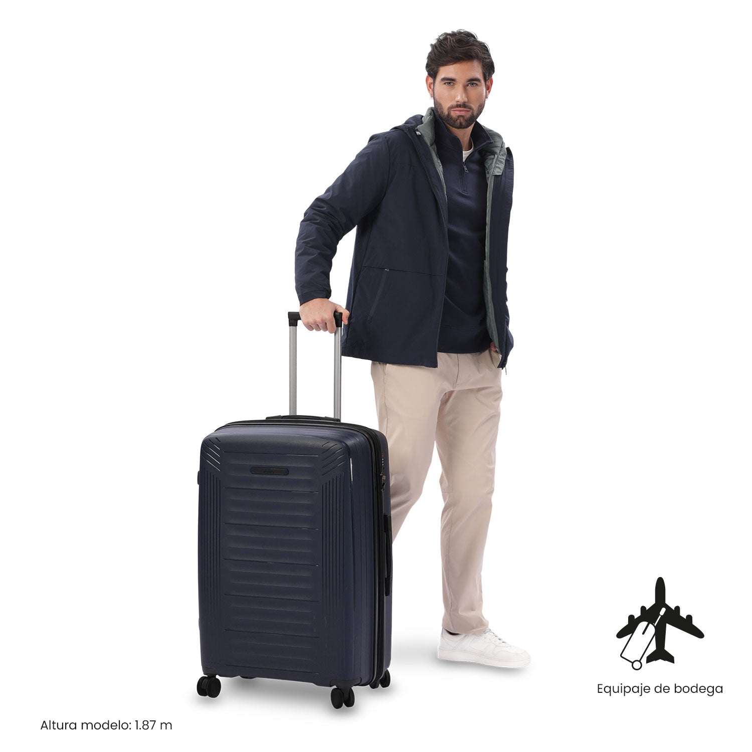 Maleta de Viaje Grande 23 Kilos 360 Trulli Azul