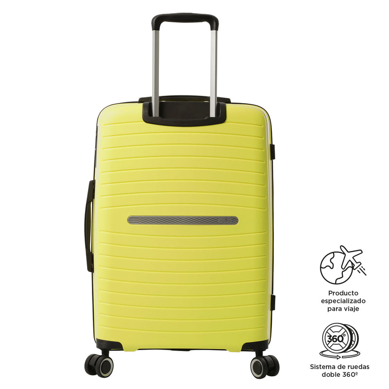 Maleta de 23 Kg 360 Wave Mediana Verde