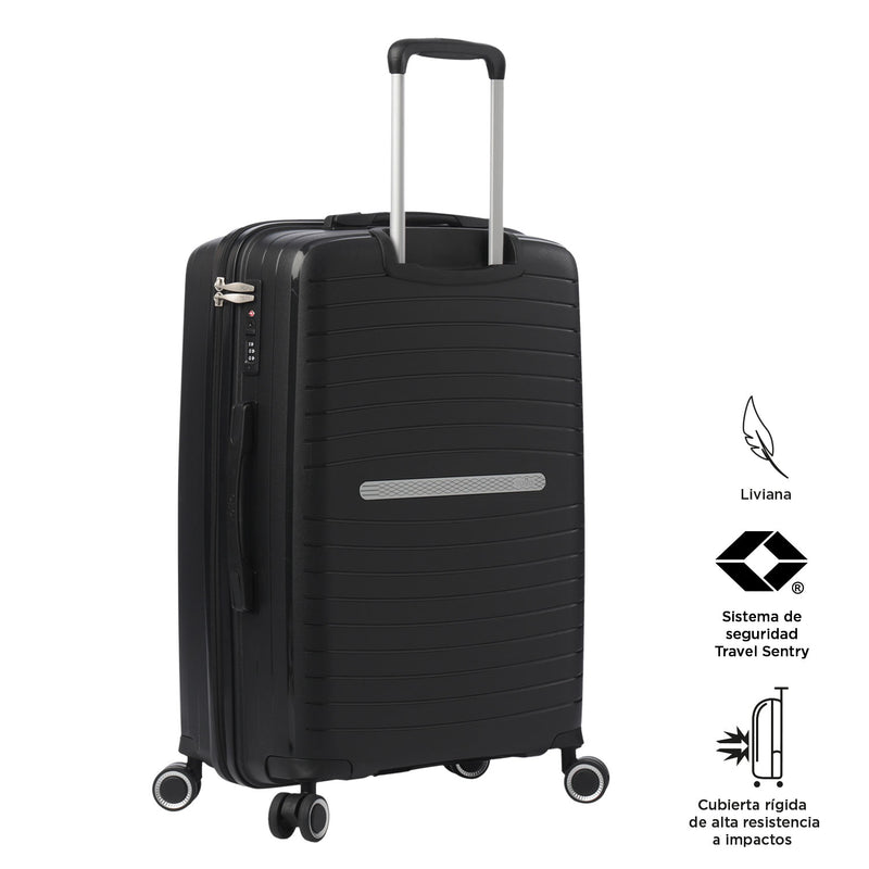 Maleta de 23 Kg 360 Wave Mediana Verde