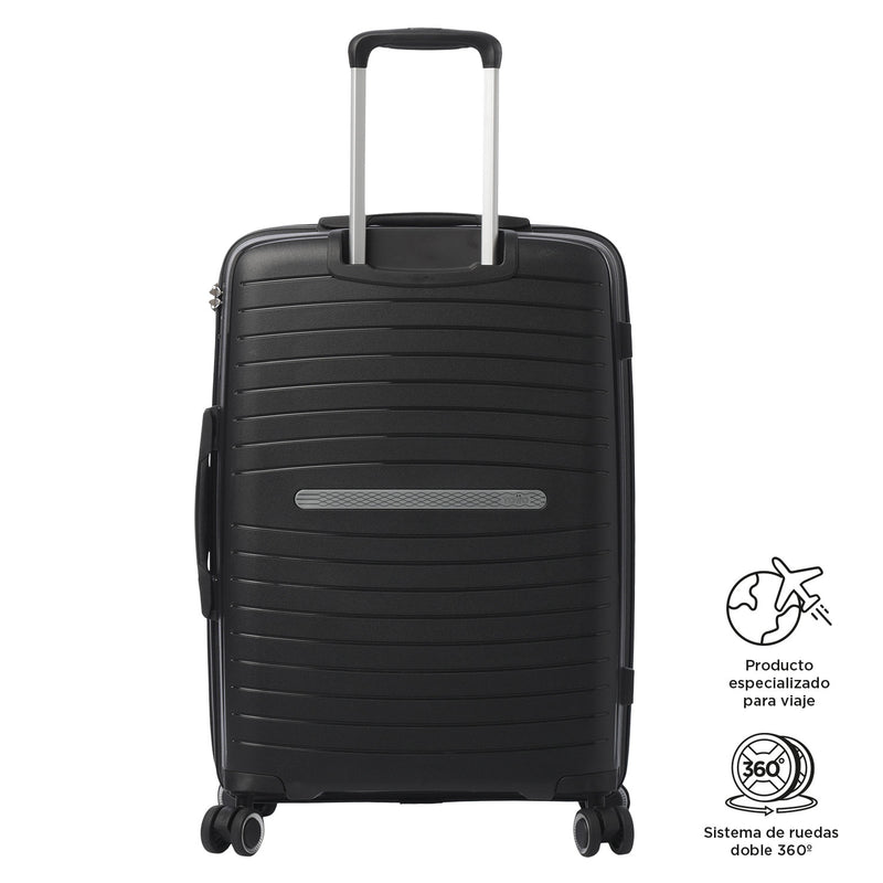 Maleta de 23 Kg 360 Wave Mediana Verde