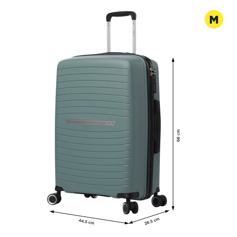Maleta de 23 Kg 360 Wave Mediana Verde