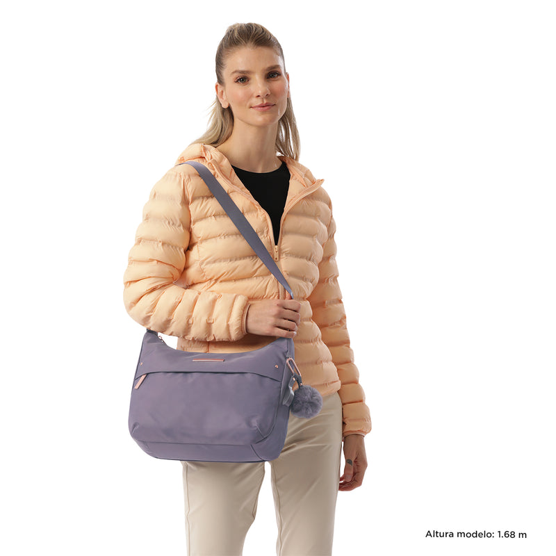 Bolso Mujer Porta Pc 10" Adelaide 1 2.0 Morado