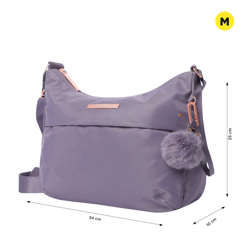 Bolso Mujer Porta Pc 10" Adelaide 1 2.0 Morado