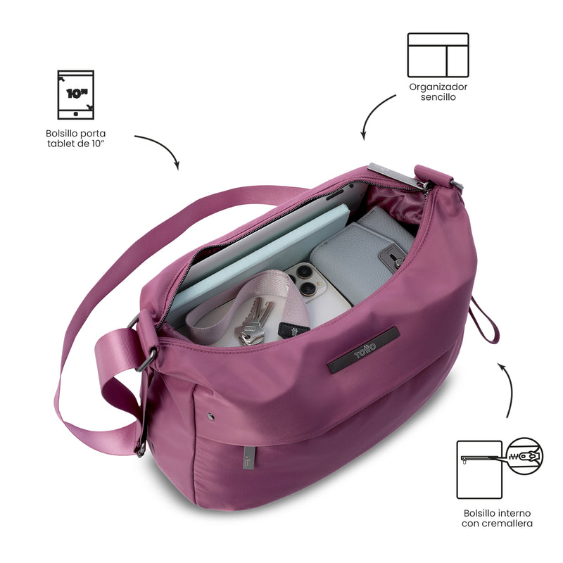 Bolso para Mujer Porta Tableta 10" Adelaide 1 2.0 Rosado