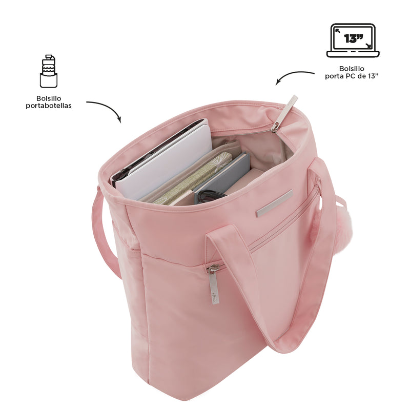 Bolso Mujer Tote Adelaide 2 2.0 Rosado