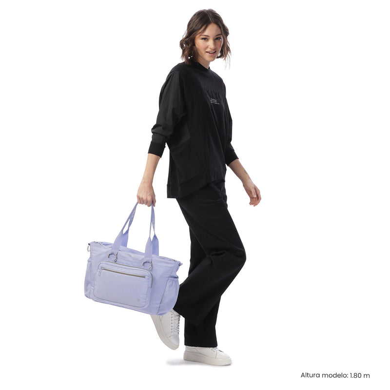 'Tote Bag para Mujer 2 en 1 Brasil Porta PC 15" Morado