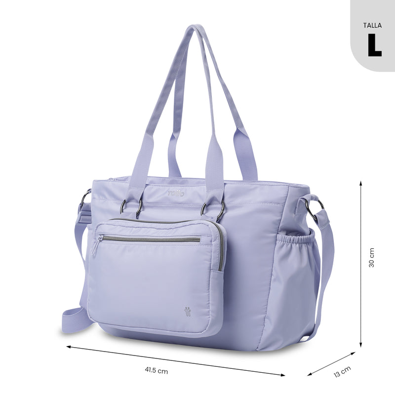 'Tote Bag para Mujer 2 en 1 Brasil Porta PC 15" Morado