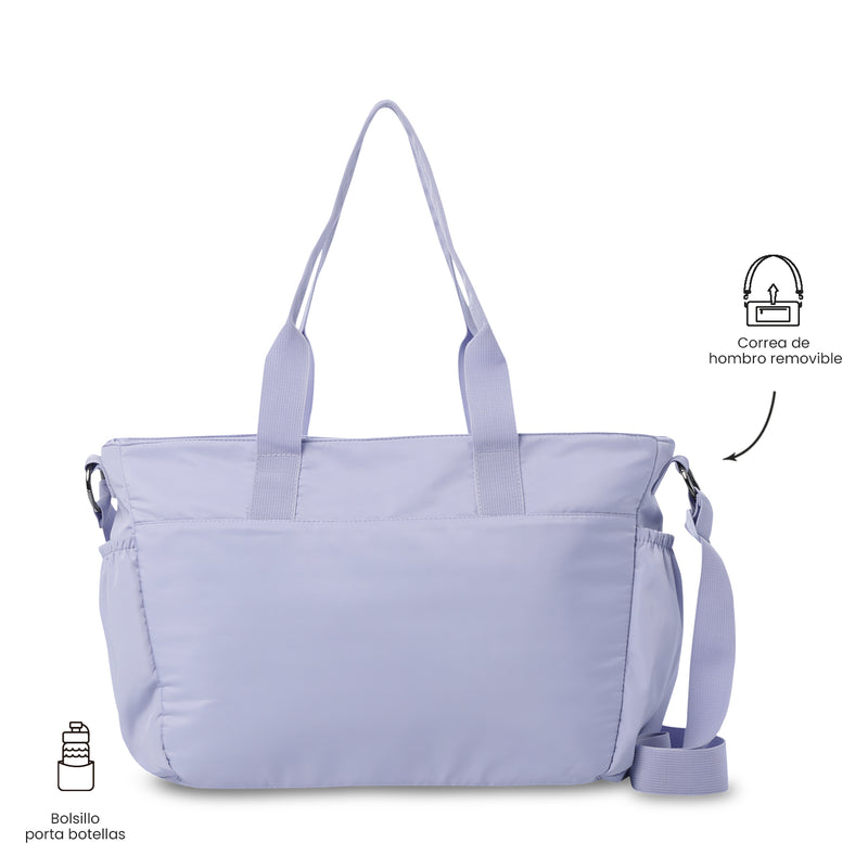 'Tote Bag para Mujer 2 en 1 Brasil Porta PC 15" Morado