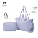 'Tote Bag para Mujer 2 en 1 Brasil Porta PC 15" Morado
