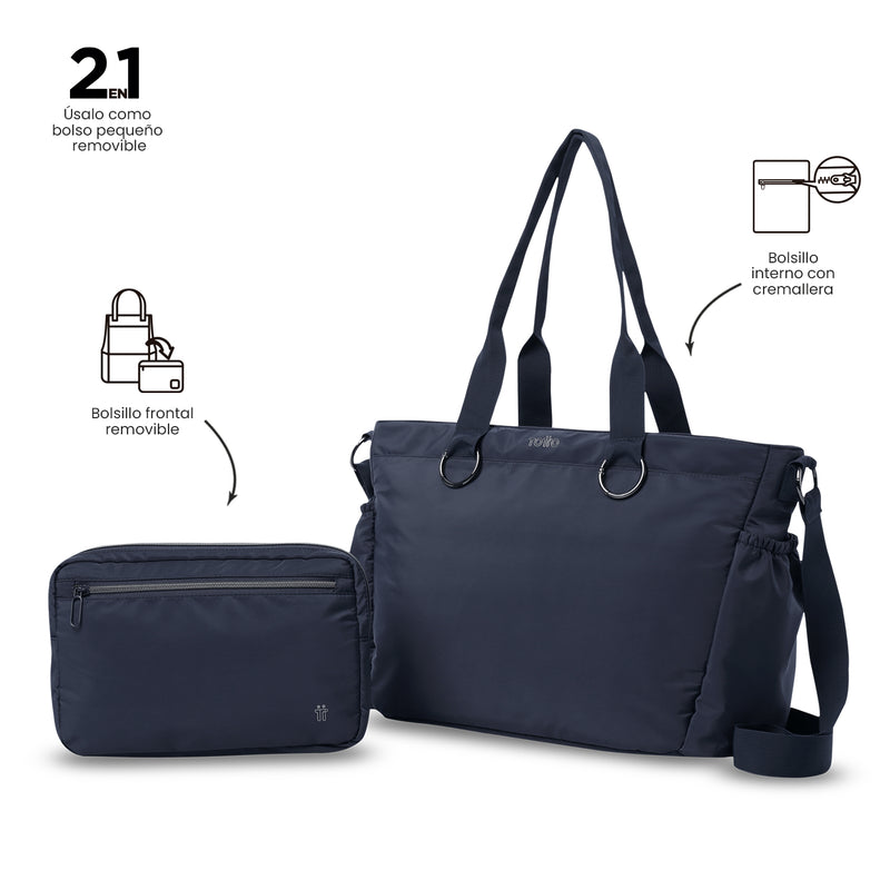 'Tote Bag para Mujer 2 en 1 Brasil Porta PC 15" Azul