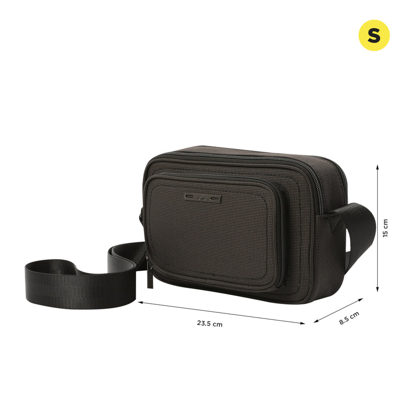 Bolso para Hombre Canvas Crossbody Café