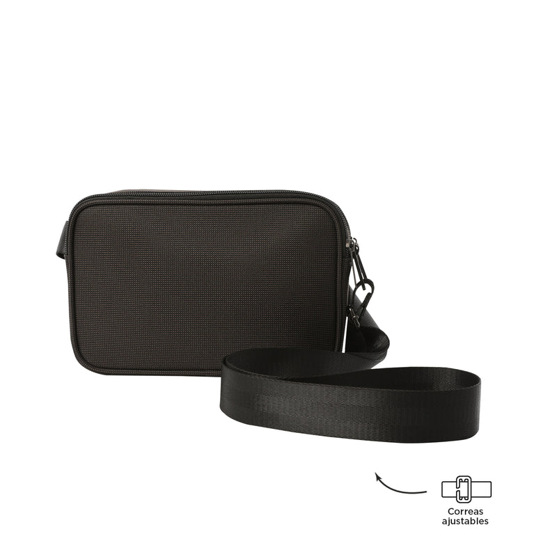 Bolso para Hombre Canvas Crossbody Café