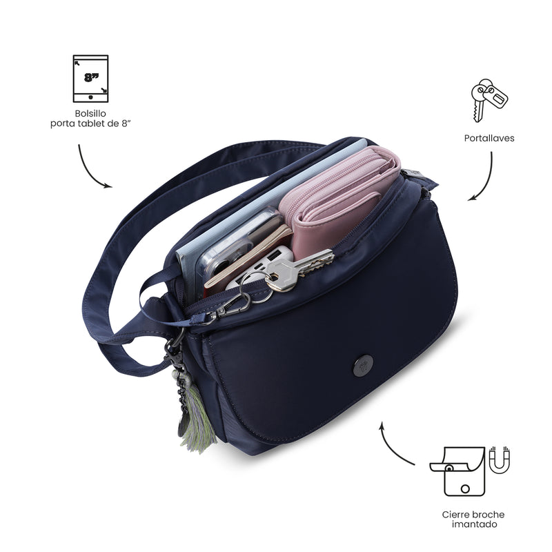 Bolso para Mujer Porta Tableta 8" Corneana Azul