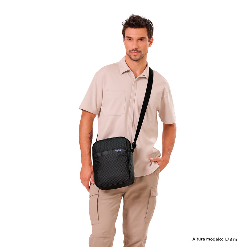 Bolso Hombre Porta Tableta 10" Dual S Azul