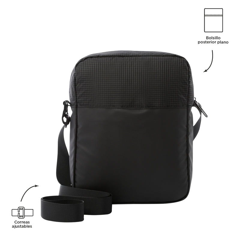 Bolso Hombre Porta Tableta 10" Dual S Azul