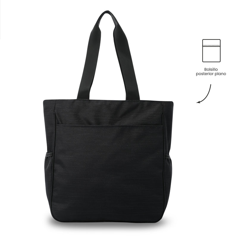 'Shopping Bag para Mujer Cutara Neo Porta PC 14" Grande Negro