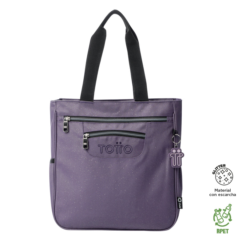 Bolso Shopping Cutara Glitter Color Morado