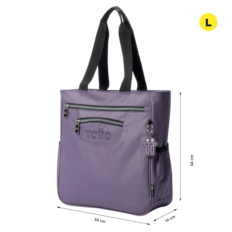 Bolso Shopping Cutara Glitter Color Morado