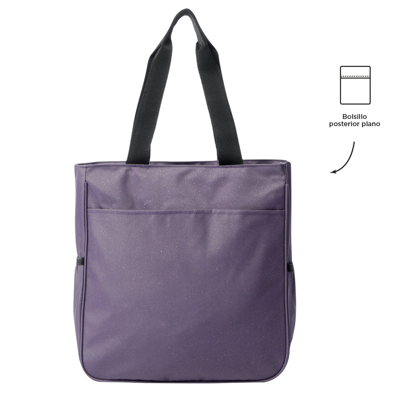 Bolso Shopping Cutara Glitter Color Morado