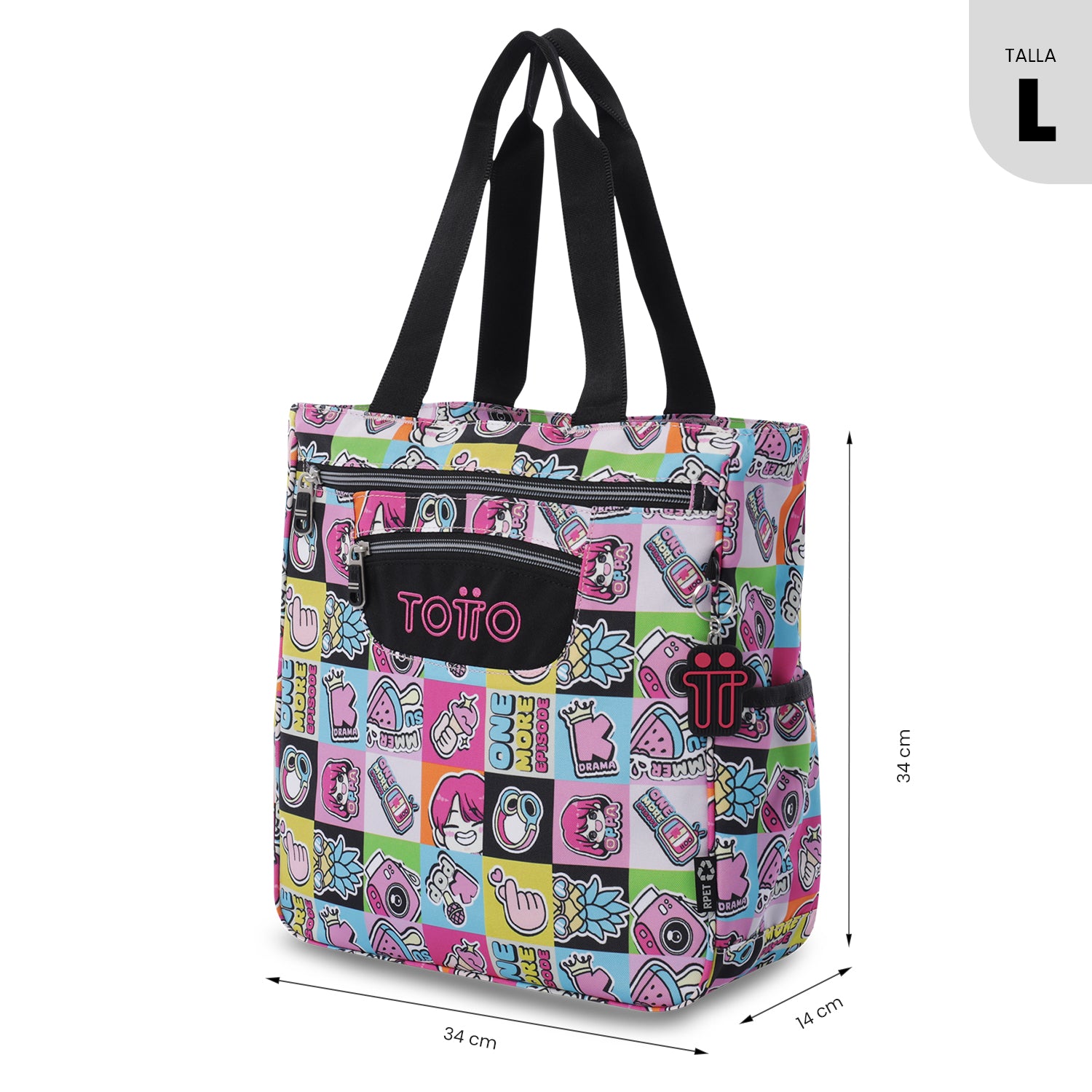 'Shopping Bag Grande para Mujer Cutara Porta PC 14" Rosado