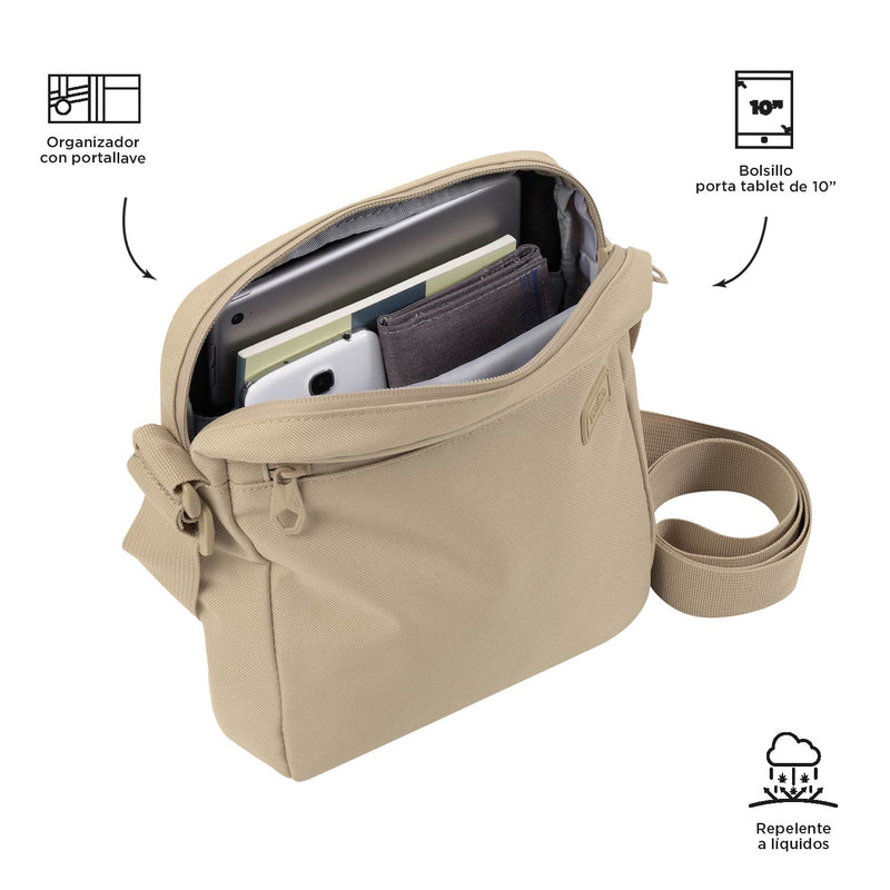 BOLSO P TABLET PASTIZAL - Color: Beige