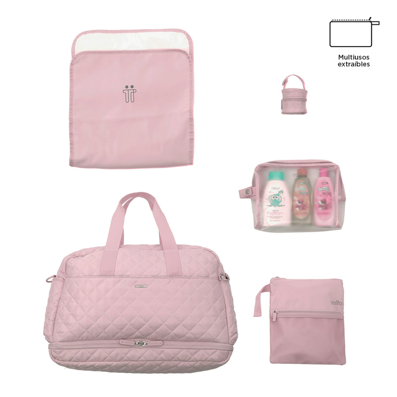 Bolso pañalera Babybao 2.0 Rosado