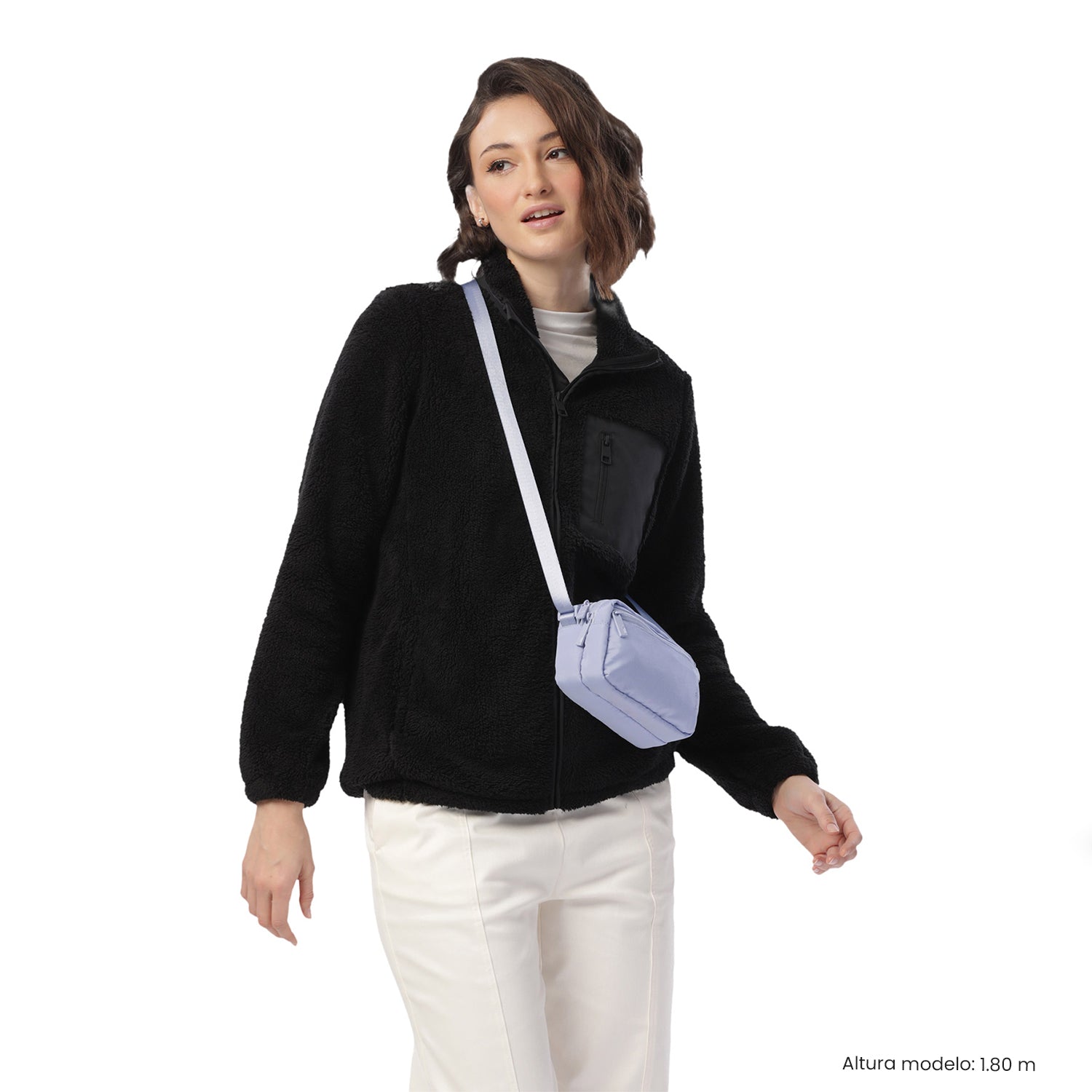 Bolso para Mujer Bombo tipo Crossbody Pequeño Morado