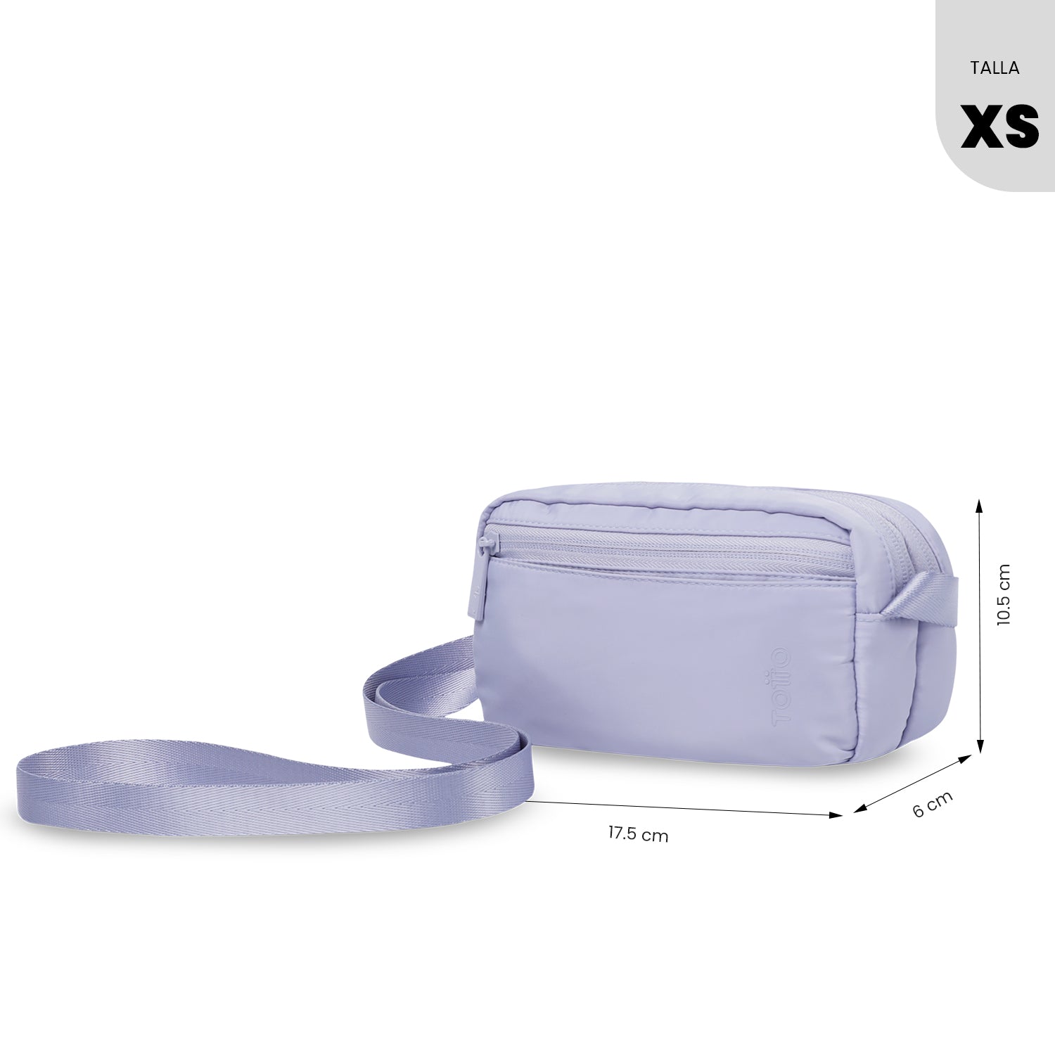 Bolso para Mujer Bombo tipo Crossbody Pequeño Morado