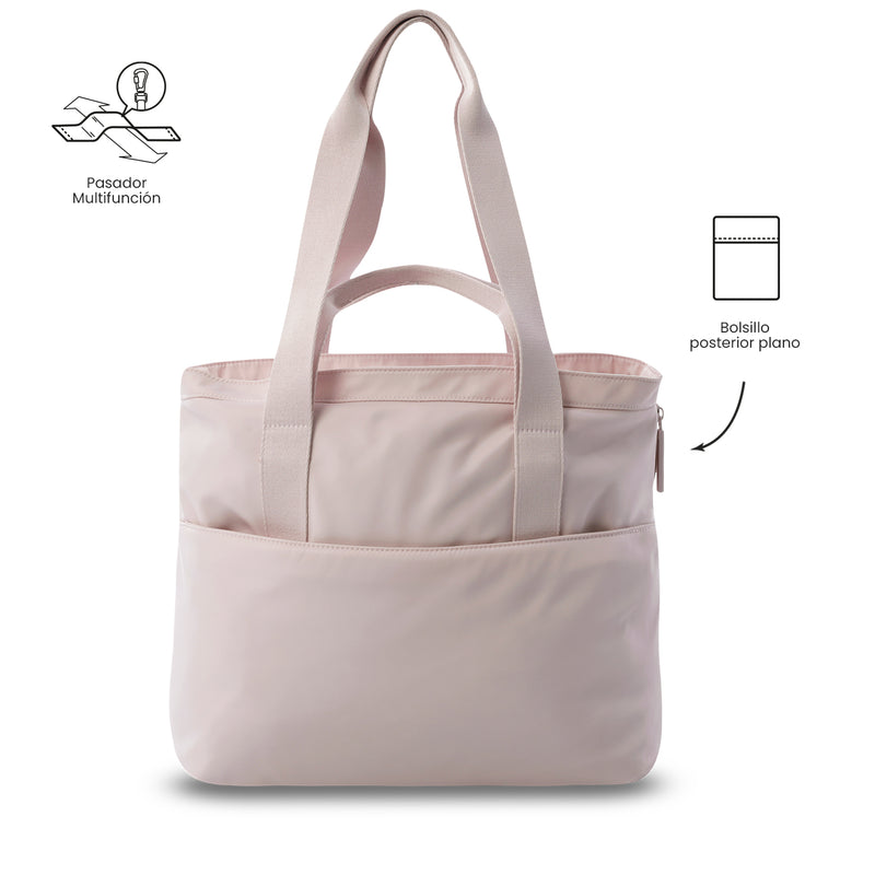 Shopping Bag Grande para Mujer Cresa Porta PC 14" Rosado