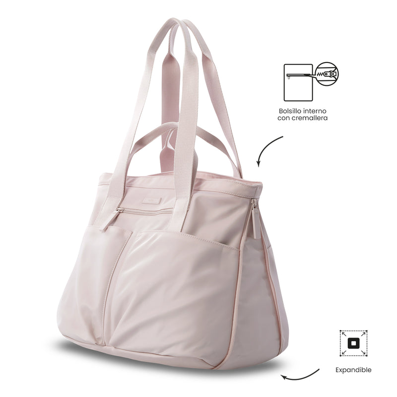 Shopping Bag Grande para Mujer Cresa Porta PC 14" Rosado