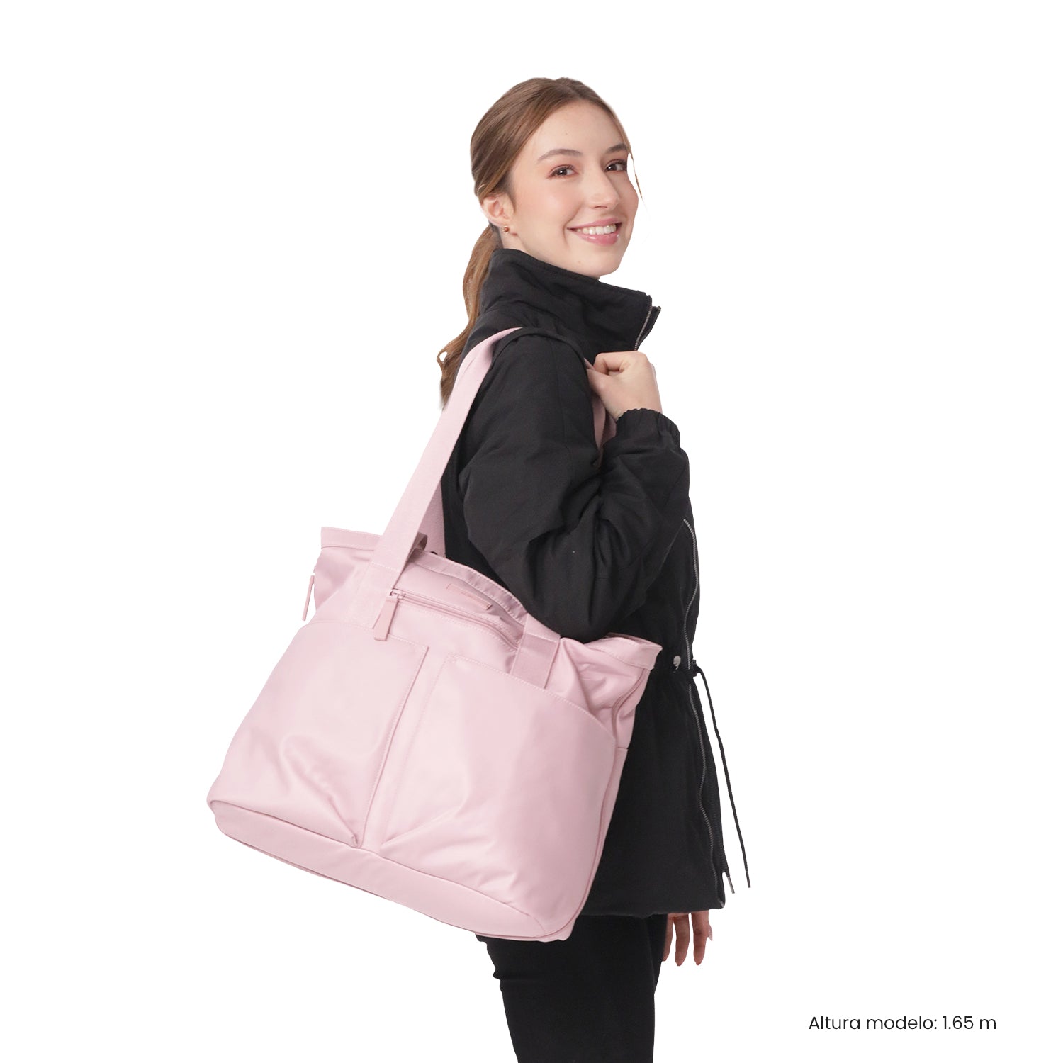Shopping Bag Grande para Mujer Cresa Porta PC 14" Rosado