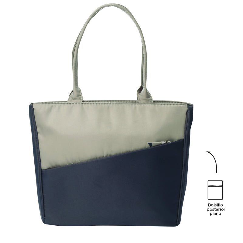 Bolso para Mujer Moscu Porta PC 14" Azul/beige