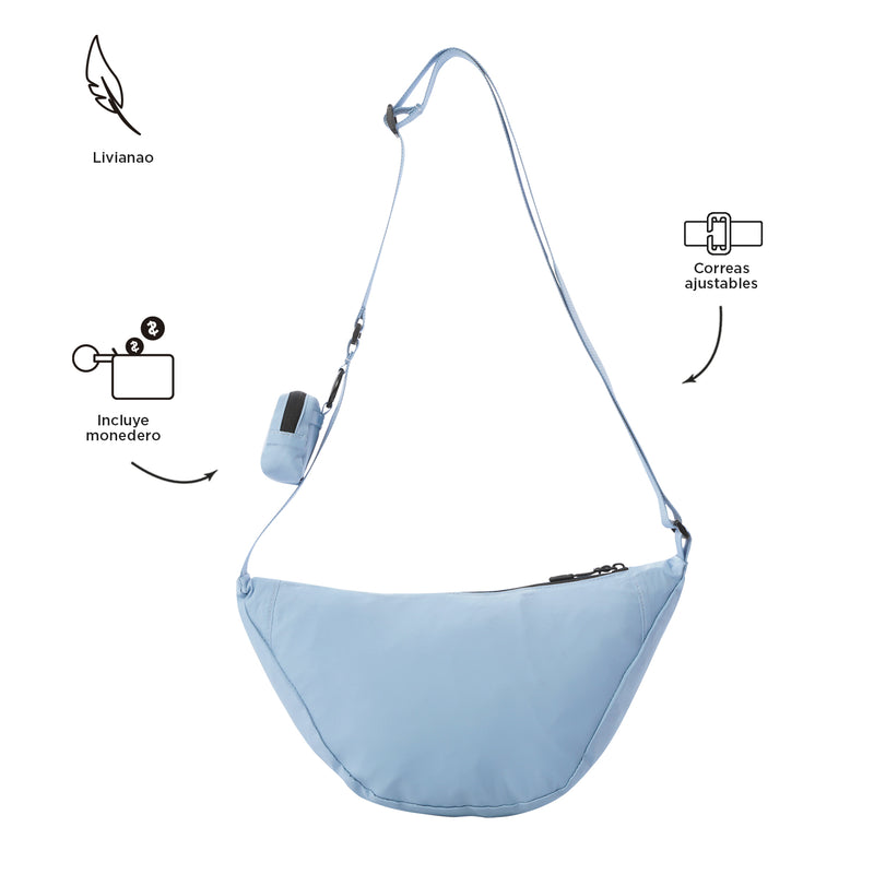 Bolso Pequeño Unisex Rowan Crossbody Azul