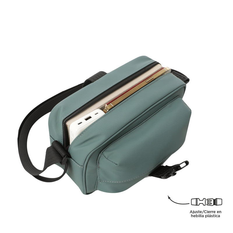 Bolso para Hombre Knit Crossbody Verde