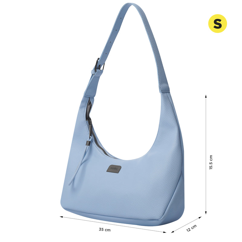 Bolso Universitario Smooth Pequeño Azul Mujer
