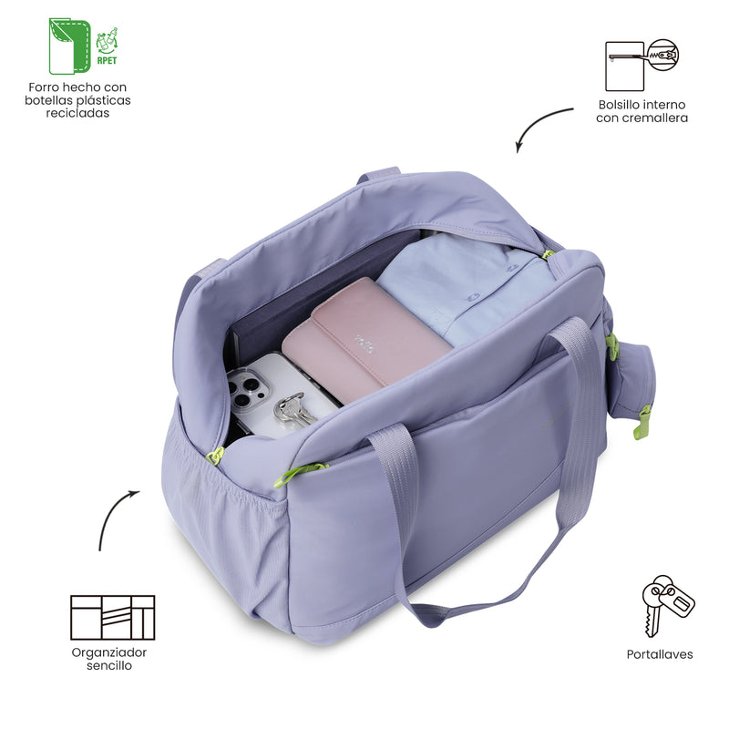 'Bolso para Mujer Duffel Suzuka Grande Morado