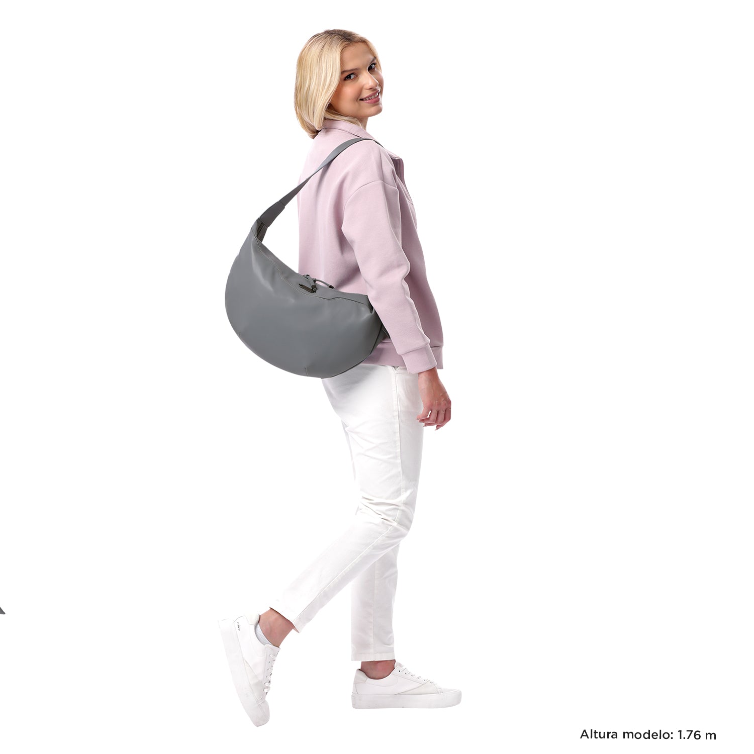 Bolso para Mujer Toscana Crossbody Mediano Gris