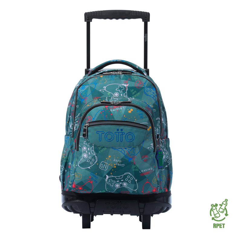 Morral Ruedas Niña Porta PC 15.4" Renglon Rosado