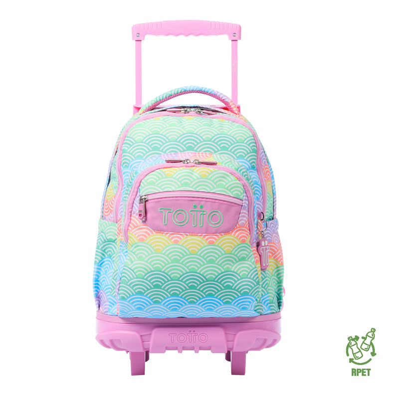 Morral Ruedas Niña Porta PC 15.4" Renglon Rosado