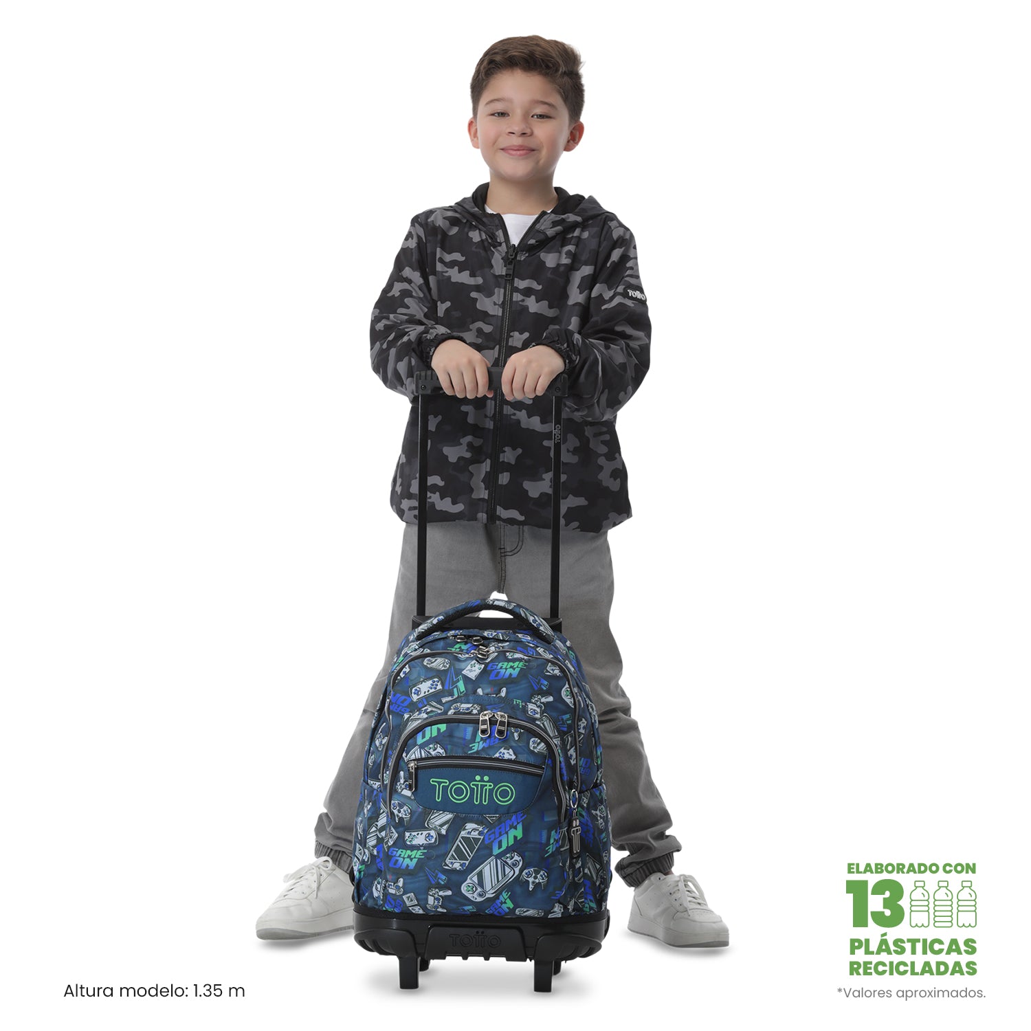 Maleta para Niño con ruedas Porta PC 15.4