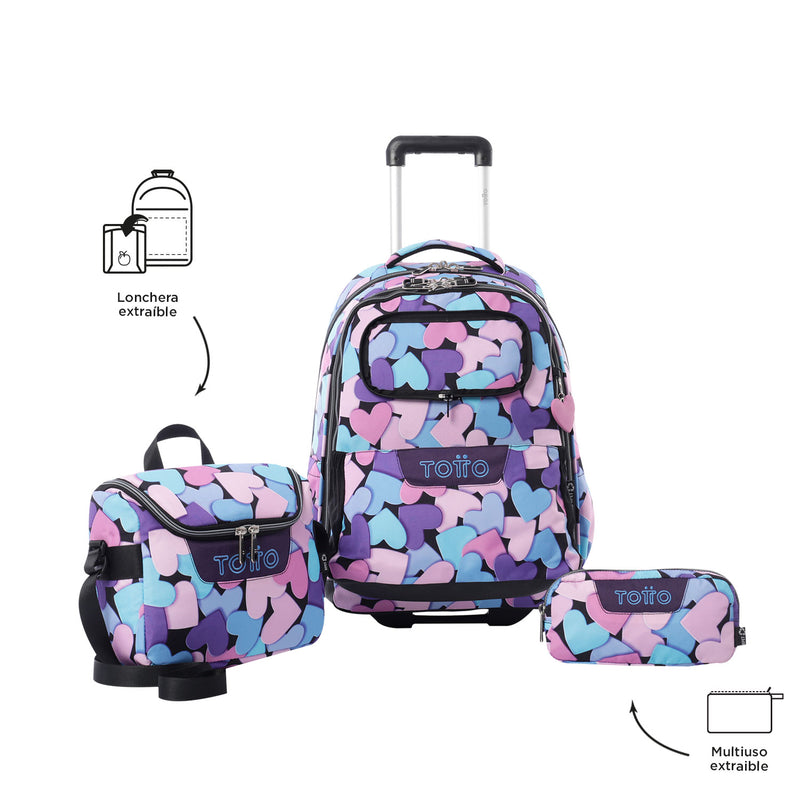 Morral Ruedas Porta PC 15.4" Carta Morado