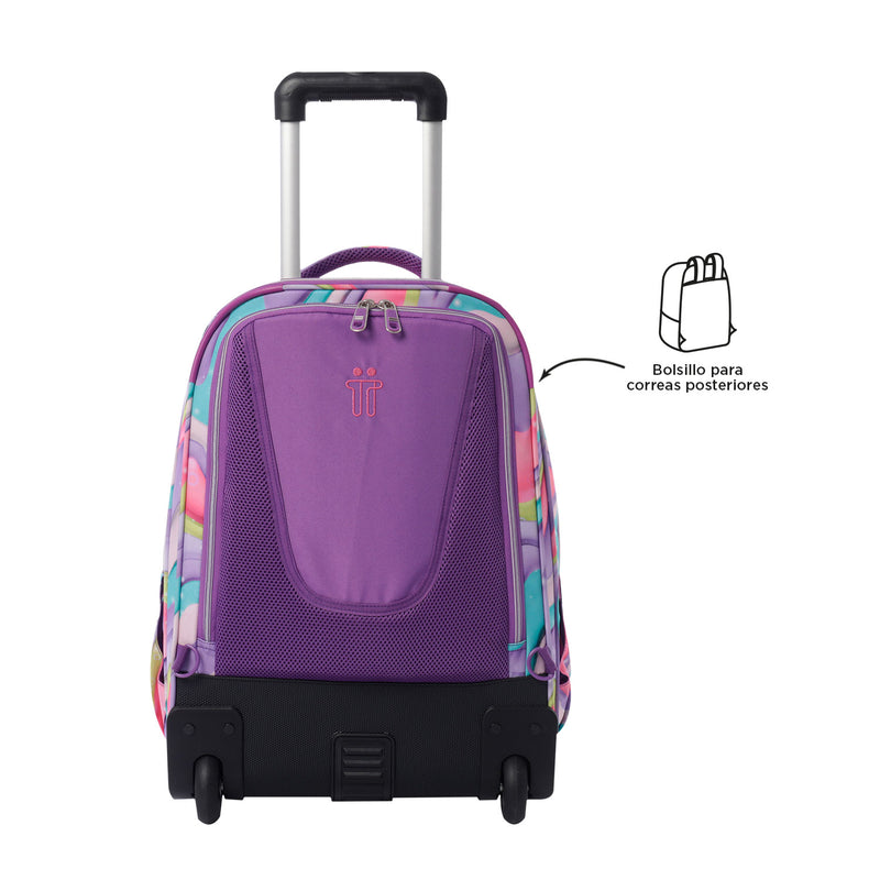 Morral Ruedas Porta PC 15.4" Carta Morado